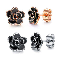 Load image into Gallery viewer, Oiling Bow Stud Earrings Earrings Piercing Jewelry
