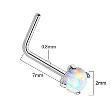 Load image into Gallery viewer, Combination Opal Nose Stud Piercing Jewelry
