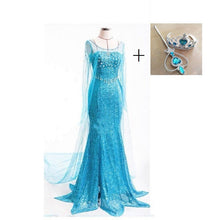 Load image into Gallery viewer, Cos Halloween Foreign Trade Frozen Adult Dress Princess Elsa Stage Wedding Dress Dress
