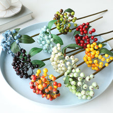 Load image into Gallery viewer, Small Sized Fruit Bunches of Fu Lu Guo Hill Fruit Decorative Floral Flower Arrangement Accessories Christmas Small Berry
