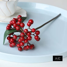 Load image into Gallery viewer, Bunched Branches Fu Lu Guo Hill Fruit Decorative Floral Flower Arrangement Accessories Christmas Small Berry
