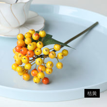 Load image into Gallery viewer, Bunched Branches Fu Lu Guo Hill Fruit Decorative Floral Flower Arrangement Accessories Christmas Small Berry
