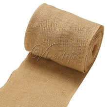 Load image into Gallery viewer, 10Meter Natural Jute Burlap Fabric Jute Roll Hessian Ribbon Roll Burlap Table Runner Wedding Party Supplies Wedding Decoration
