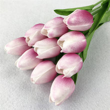 Load image into Gallery viewer, 10PCS Artificial Flowers Garden Tulips Real Touch Flowers Tulip Bouquet Decor Mariage for Home Wedding Decorations Fake Flower
