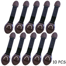 Load image into Gallery viewer, 10PCS/Lot Baby Safety Protector Child Cabinet locking Multi-function Plastic Lock Protection Children Locking For Doors Drawers
