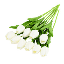 Load image into Gallery viewer, 10PCS Tulip Artificial Flower Real Touch Artificial Bouquet Fake Flower for Wedding Decoration Flowers Home Garden Decor
