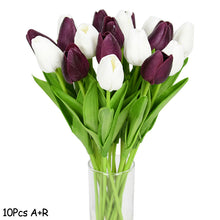 Load image into Gallery viewer, 10PCS Tulip Artificial Flower Real Touch Artificial Bouquet Fake Flower for Wedding Decoration Flowers Home Garden Decor
