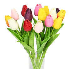 Load image into Gallery viewer, 10PCS Tulip Artificial Flower Real Touch Artificial Bouquet Fake Flower for Wedding Decoration Flowers Home Garden Decor
