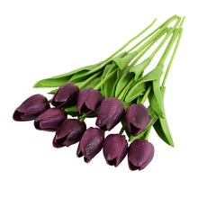 Load image into Gallery viewer, 10PCS Tulip Artificial Flower Real Touch Artificial Bouquet Fake Flower for Wedding Decoration Flowers Home Garden Decor
