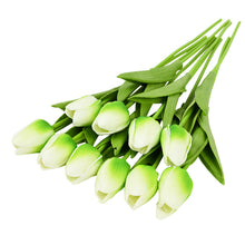 Load image into Gallery viewer, 10PCS Tulip Artificial Flower Real Touch Artificial Bouquet Fake Flower for Wedding Decoration Flowers Home Garden Decor
