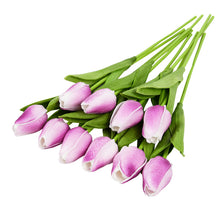 Load image into Gallery viewer, 10PCS Tulip Artificial Flower Real Touch Artificial Bouquet Fake Flower for Wedding Decoration Flowers Home Garden Decor
