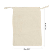 Load image into Gallery viewer, 10PCS/set Cotton Packaging Bag Household Drawstring bag Coin Travel Storage Jewelry Packaging Reusable packag bag for Candy food
