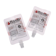 Load image into Gallery viewer, 10pcs 150ml Halloween Cosplay Drink Container Bag Vampire Blood Pouch Props Zombie Beverage Drinks Bags Food Class PVC
