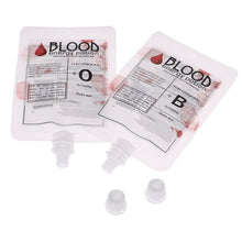 Load image into Gallery viewer, 10pcs 150ml Halloween Cosplay Drink Container Bag Vampire Blood Pouch Props Zombie Beverage Drinks Bags Food Class PVC
