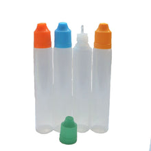 Load image into Gallery viewer, 10pcs 3ml 5ml 10ml 15ml 20ml 30ml 50ml 100ml 120ml Plastic Bottle Empty Container For Liquid Squeeze Dropper Vail With Funnel
