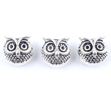 Load image into Gallery viewer, 10pcs Antique Owl Lion Buddha Leopard Head Spacer Beads Charm DIY Bracelets Necklace Beads for Jewelry Making Accessories
