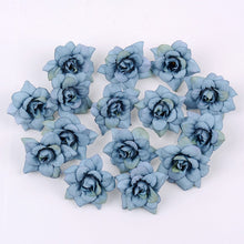 Load image into Gallery viewer, 10Pcs Artificial Flower 4.5cm Silk Rose Head For Wedding Home New Year Decoration DIY Garland Scrapbook Gift Box Craft Flower
