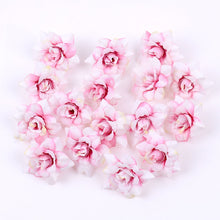 Load image into Gallery viewer, 10Pcs Artificial Flower 4.5cm Silk Rose Head For Wedding Home New Year Decoration DIY Garland Scrapbook Gift Box Craft Flower
