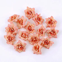 Load image into Gallery viewer, 10Pcs Artificial Flower 4.5cm Silk Rose Head For Wedding Home New Year Decoration DIY Garland Scrapbook Gift Box Craft Flower
