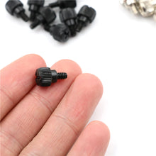 Load image into Gallery viewer, Screws 10pcs Computer Case Screws Black Or Nickel Computer Case Screw Hand Tighten Thumb Screw Overall Size 14 x 9mm
