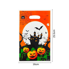 Load image into Gallery viewer, 10Pcs Halloween Package Bags Pumpkin Ghost Biscuit Candy Bags for Halloween Party Decoration Supplies Plastic Gift Bag
