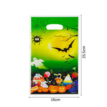 Load image into Gallery viewer, 10Pcs Halloween Package Bags Pumpkin Ghost Biscuit Candy Bags for Halloween Party Decoration Supplies Plastic Gift Bag
