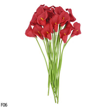 Load image into Gallery viewer, 10Pcs High Quality Real Touch Calla Lily Artificial Flowers Calla Lily Bouquet For Wedding Bouquet Bridal Home Flower Decoration
