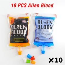 Load image into Gallery viewer, 10PCS Hot Sell Halloween Cosplay Drink Container Bag Vampire Blood Props Zombie Beverage Drinks Bags Food Class PVC Water Bottle
