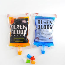 Load image into Gallery viewer, 10PCS Hot Sell Halloween Cosplay Drink Container Bag Vampire Blood Props Zombie Beverage Drinks Bags Food Class PVC Water Bottle
