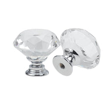 Load image into Gallery viewer, Doorknob 10Pcs/set 30mm Diamond Shape Design Crystal Glass Knobs Cupboard Drawer Pull Kitchen Cabinet Door Wardrobe Handles Hardware
