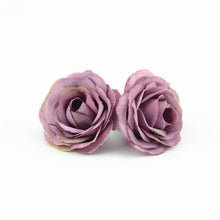 Load image into Gallery viewer, 10pcs 2.5cm Mini Rose Cloth Artificial Flower For Wedding Party Home Room Decoration Marriage Shoes Hats Accessories Silk Flower
