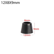 Load image into Gallery viewer, 10PCS Anti slip furniture legs Feet Black Speaker Cabinet bed Table Box Conical rubber shock pad floor protector Furniture Parts
