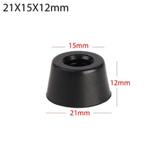Load image into Gallery viewer, 10PCS Anti slip furniture legs Feet Black Speaker Cabinet bed Table Box Conical rubber shock pad floor protector Furniture Parts
