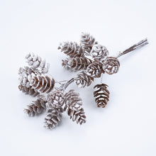 Load image into Gallery viewer, 10pcs/Bundle Artificial Plants Fake Pine Cone Decorative Flowers Wreaths Christmas Home Decor Diy Gifts Handmade Pompon
