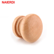 Load image into Gallery viewer, Doorknob 10pcs  Handles 2.5X2CM Natural Wooden Cabinet Drawer Wardrobe Knobs Door Pull Kitchen Handle Furniture Hardware
