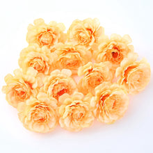 Load image into Gallery viewer, 10pcs/lot Artificial Flowers 5CM Silk Rose Head For Wedding Party Home Garden Decorations DIY Craft  Wreath Christmas Flower
