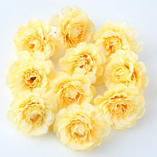 Load image into Gallery viewer, 10pcs/lot Artificial Flowers 5CM Silk Rose Head For Wedding Party Home Garden Decorations DIY Craft  Wreath Christmas Flower

