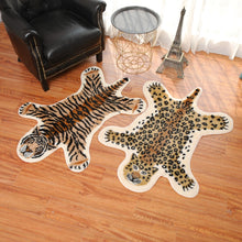 Load image into Gallery viewer, Imitation  Animal Tiger Pattern Floor Mat Study and Bedroom Short Wool Washable Carpet
