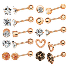 Load image into Gallery viewer, New Zircon Ear Bone Stud Earrings Piercing Jewelry
