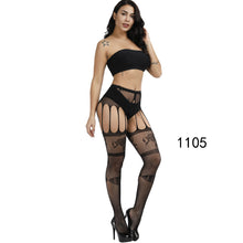 Load image into Gallery viewer, 2 pieces stockings non-slip ladies one-piece mesh sexy lingerie
