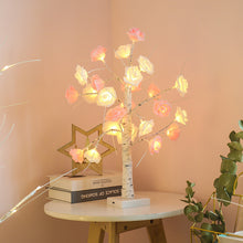 Load image into Gallery viewer, Light-Emitting Small Tree Lamp LED Artificial Rose Tree Lamp New Year Color Lamp Home Decoration
