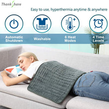 Load image into Gallery viewer, 110V-240V Electric Heating Pad Blanket Timer Physiotherapy Heating Pad For Shoulder Neck Back Spine Leg Pain Relief Winter Warm
