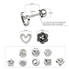 Load image into Gallery viewer, New Zircon Ear Bone Stud Earrings Piercing Jewelry
