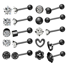 Load image into Gallery viewer, New Zircon Ear Bone Stud Earrings Piercing Jewelry
