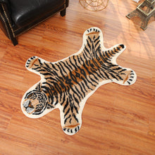 Load image into Gallery viewer, Imitation  Animal Tiger Pattern Floor Mat Study and Bedroom Short Wool Washable Carpet
