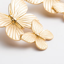 Load image into Gallery viewer, Metal Earrings Two Butterfly Earrings for Women Graceful Earrings

