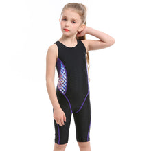 Load image into Gallery viewer, Children's one-piece swimsuit girls' five-piece swimsuit learning swimming training
