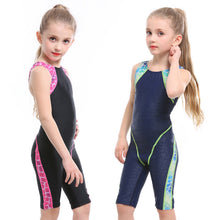 Load image into Gallery viewer, Girl's Swimsuit One Piece Swimsuit for child One-Piece Swimsuit for Learning and Training
