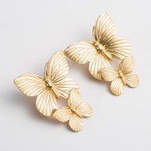 Load image into Gallery viewer, Metal Earrings Two Butterfly Earrings for Women Graceful Earrings
