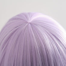 Load image into Gallery viewer, 100cm Sunshine Anime Cosplay Purple Bullet Roving/Discussion on Broken Fog Cut Ring Wig Rose Inner Net
